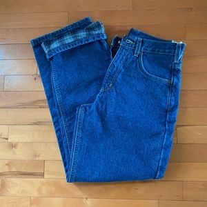 NWT Flannel lined CARHARTT denim 28x30